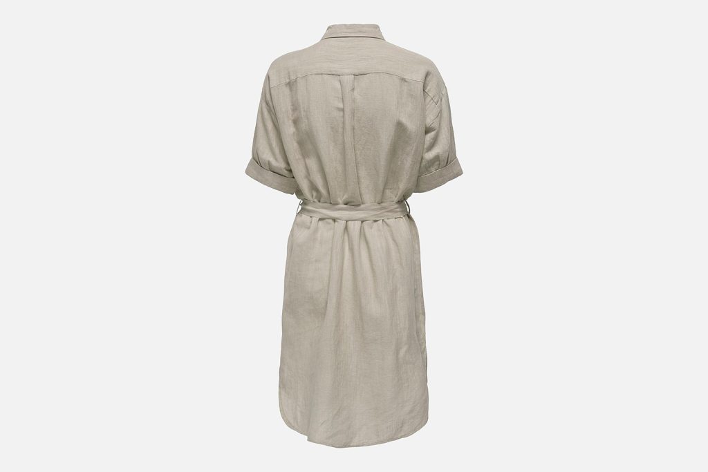 SALLY LINEN DRESS MOONBEAM