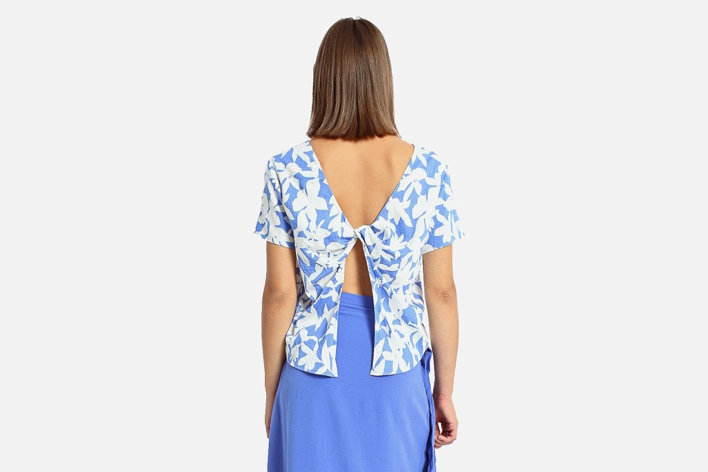 TOP LILI BLUE HOLBOX PRINT