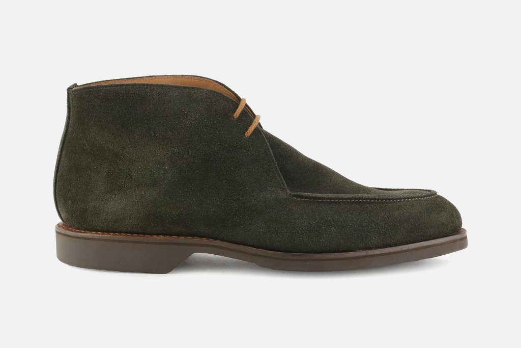 BIBURY EARTH GREEN SUEDE