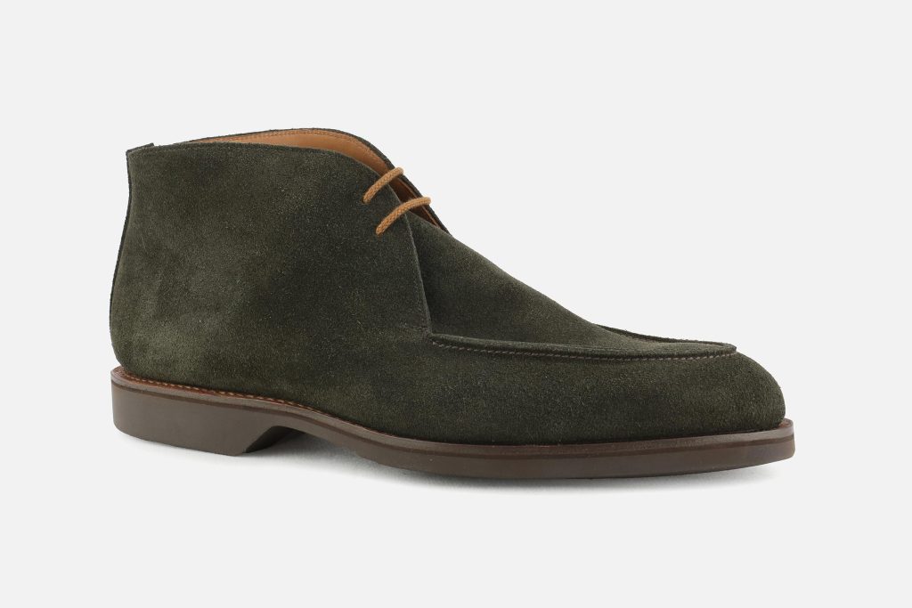 BIBURY EARTH GREEN SUEDE