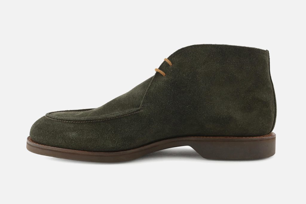 BIBURY EARTH GREEN SUEDE