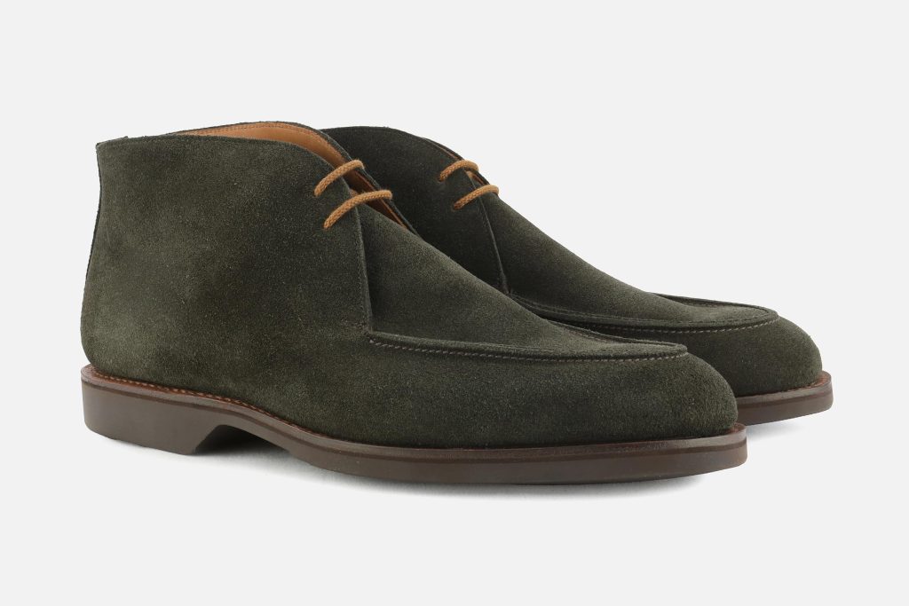 BIBURY EARTH GREEN SUEDE