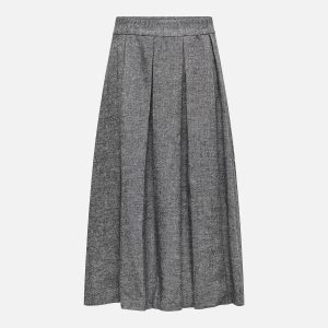 BEEKA WOOL LOOK SKIRT GREY MEL – Image 1
