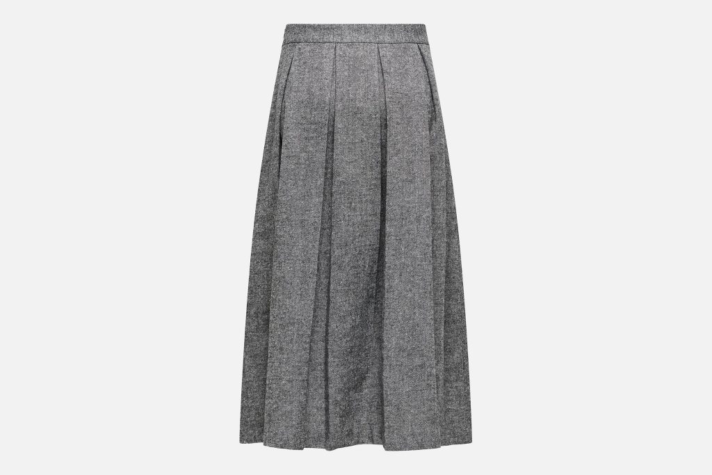 BEEKA WOOL LOOK SKIRT GREY MEL