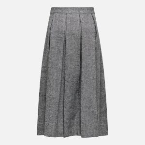 BEEKA WOOL LOOK SKIRT GREY MEL – Image 2