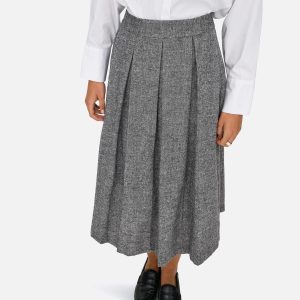BEEKA WOOL LOOK SKIRT GREY MEL – Image 5