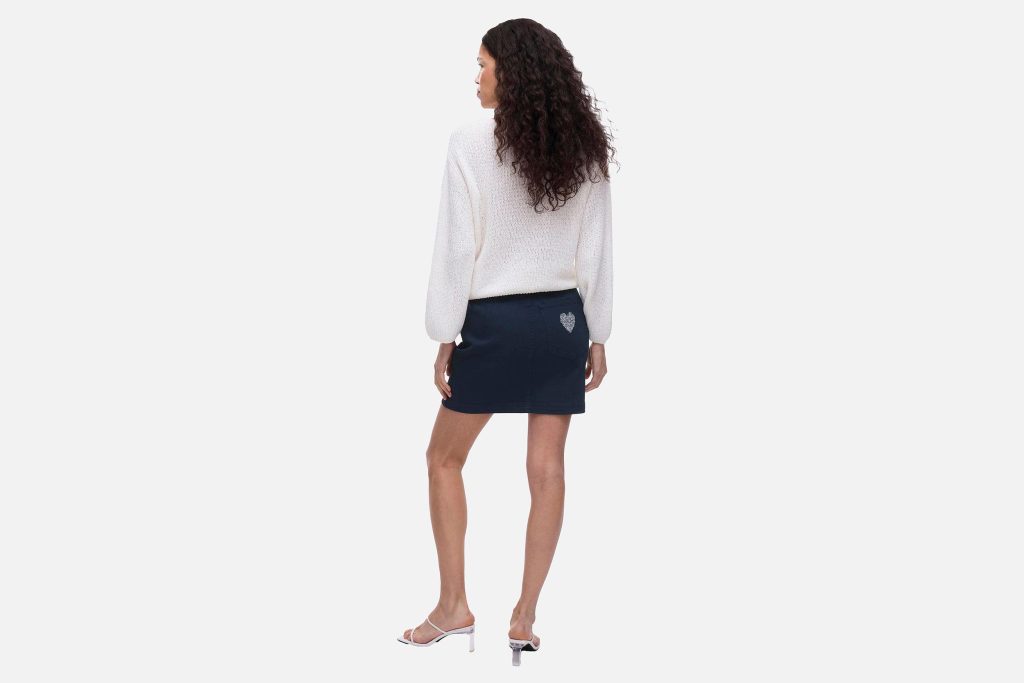 CHIA COEUR MINI SKIRT NAVY