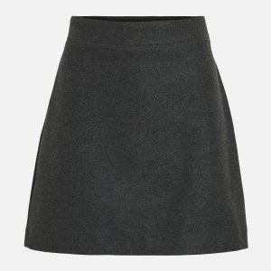 DACEY SHORT SKIRT DARK GREY – Image 1