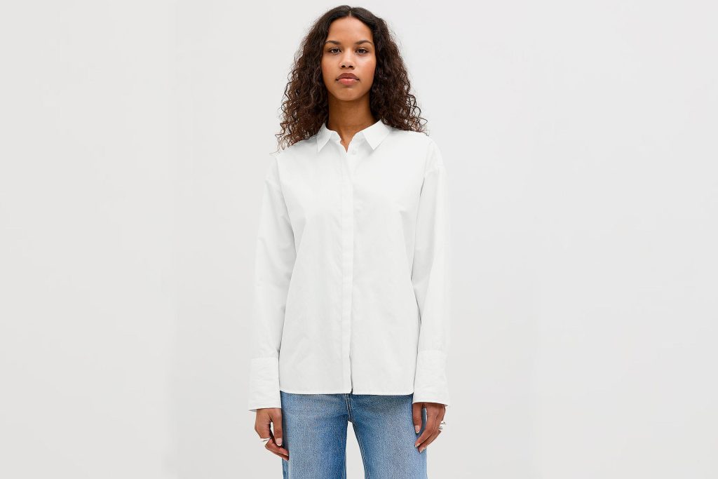 CARO POPLIN SHIRT BLANC