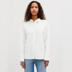 CARO POPLIN SHIRT BLANC - Image 3