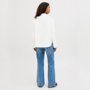 CARO POPLIN SHIRT BLANC - Image 4