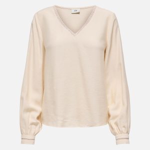 CORA V NECK SANDSHELL - Image 1