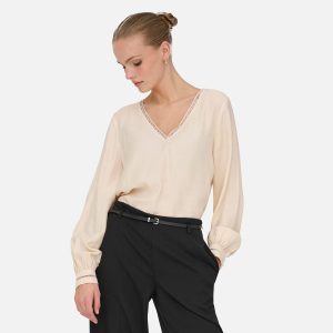 CORA V NECK SANDSHELL - Image 3