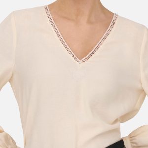 CORA V NECK SANDSHELL - Image 5