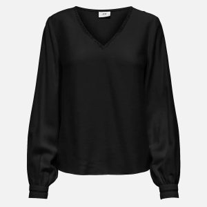 CORA V NECK BLACK - Image 1