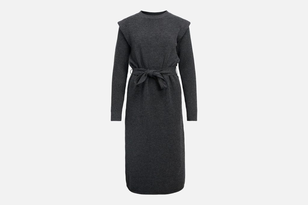 AKI DRESS DARK GREY MELANGE