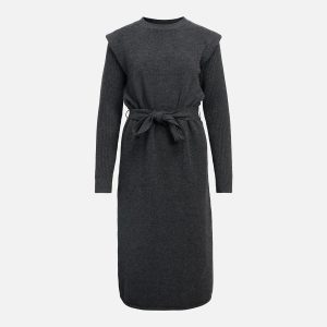 AKI DRESS DARK GREY MELANGE - Image 1