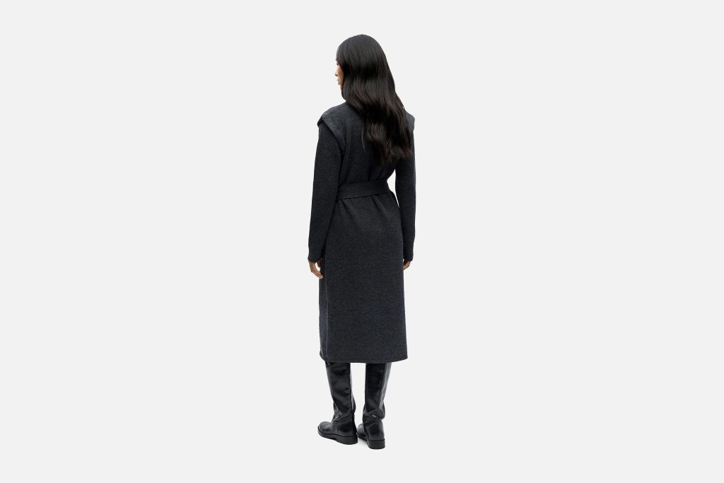 AKI DRESS DARK GREY MELANGE