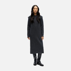 AKI DRESS DARK GREY MELANGE - Image 4