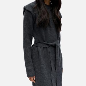 AKI DRESS DARK GREY MELANGE - Image 5