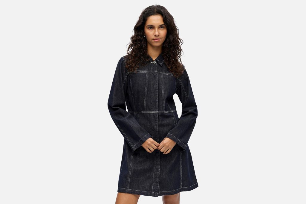 ANITA DENIM DRESS DARK BLUE