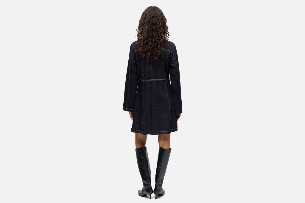 ANITA DENIM DRESS DARK BLUE