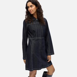 ANITA DENIM DRESS DARK BLUE - Image 6