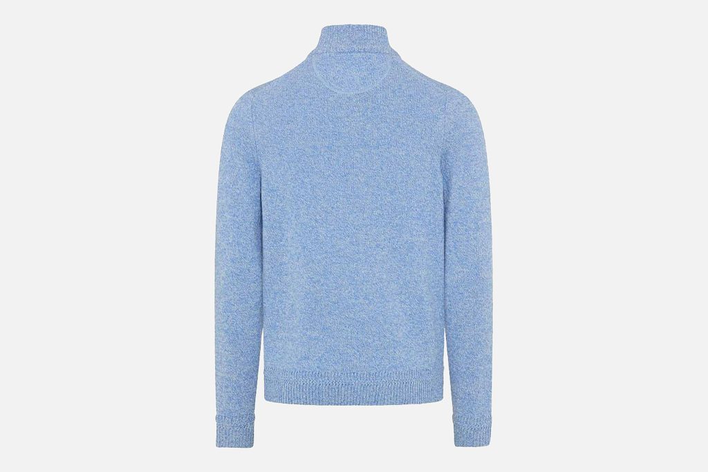 STEFFEN HALF ZIP AZUR MIX