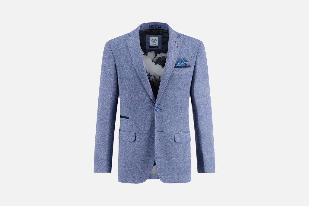BLAZER PIQUE JEANS BLUE