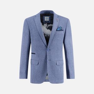 BLAZER PIQUE JEANS BLUE - Image 1