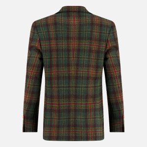 BLAZER TARTAN WOOL LOOK GREEN – Image 2