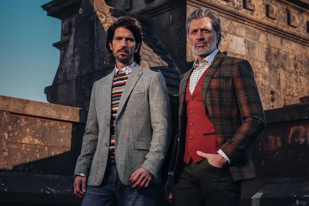 BLAZER TARTAN WOOL LOOK GREEN