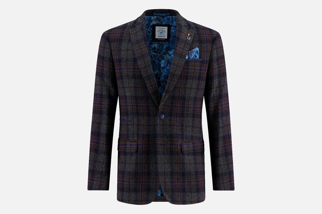 BLAZER TARTAN LOOK NAVY