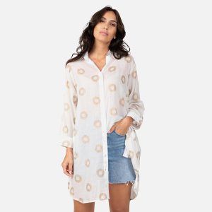 CHEMISE ROCASES GOLD BLANC – Image 1