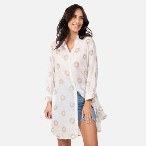 CHEMISE ROCASES GOLD BLANC – Image 2