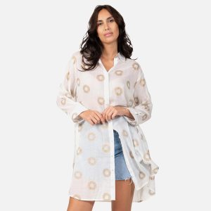 CHEMISE ROCASES GOLD BLANC – Image 3