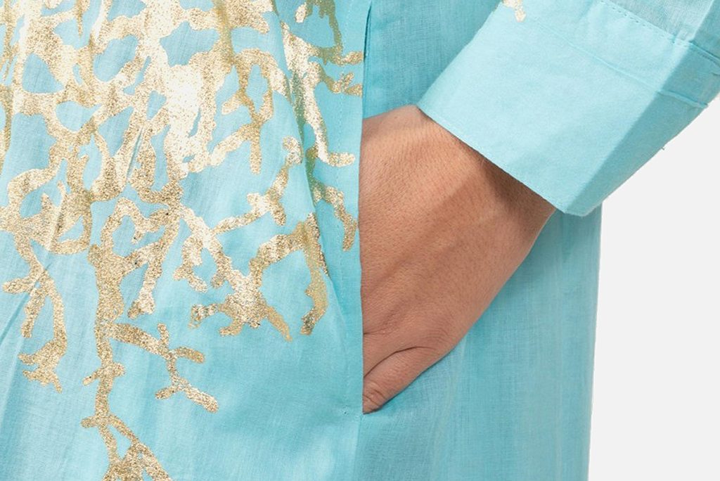 CHEMISE CORAIL BLEU CARAIBES