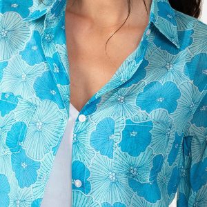 CHEMISE LO FLEUR BLEU CARAIBES - Image 4