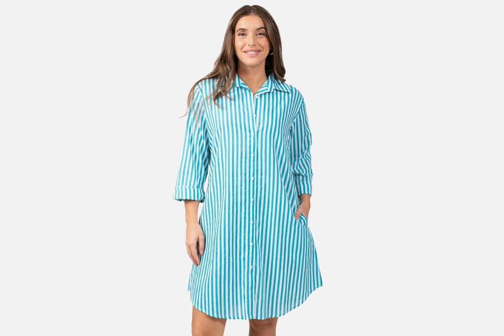 CHEMISE LO RAYE BLEU MARIN