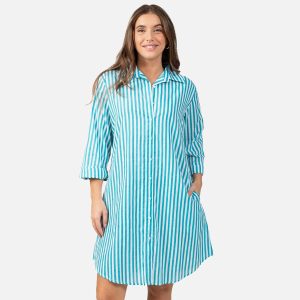 CHEMISE LO RAYE BLEU MARIN - Image 3