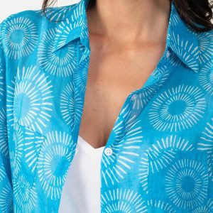 CHEMISE LO SOLEIL BLEU MARIN – Image 4