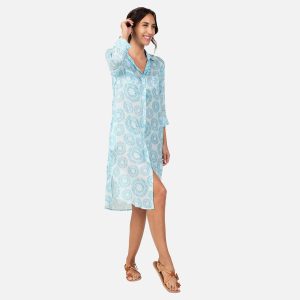 CHEMISE SOLEIL BLEU CARAIBES - Image 1