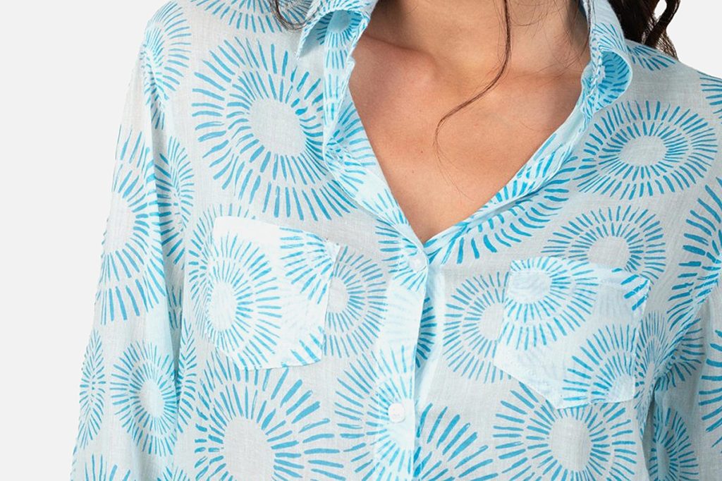 CHEMISE SOLEIL BLEU CARAIBES