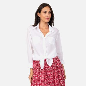 CHEMISIER WASHED BLANC MEXICO - Image 1