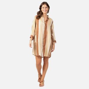 CHEMISE AM NUANCES MARRON – Image 2