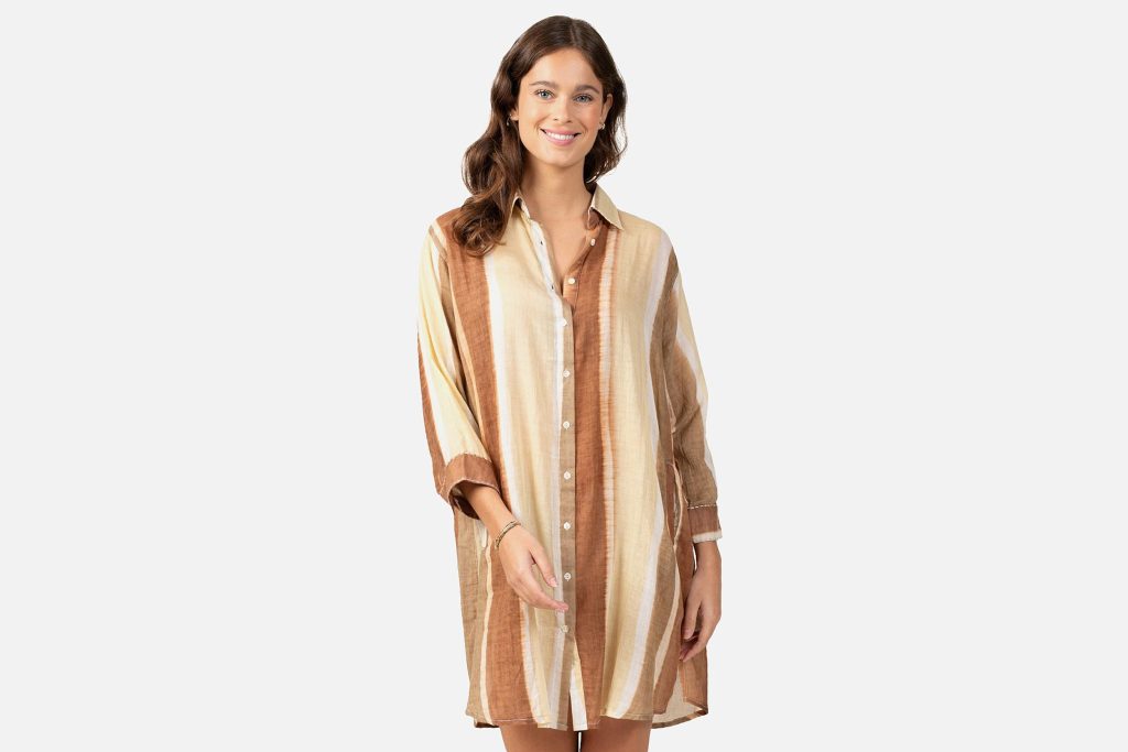 CHEMISE AM NUANCES MARRON