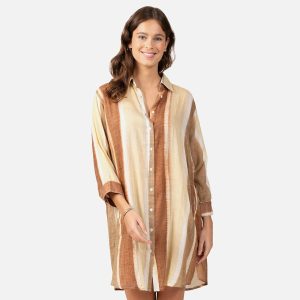 CHEMISE AM NUANCES MARRON – Image 3