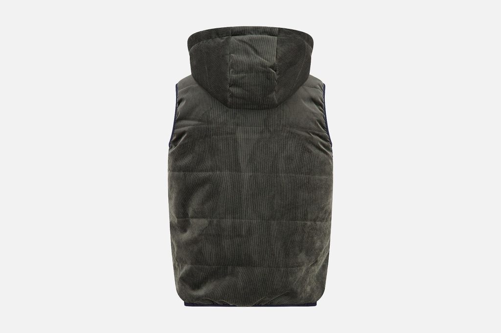 BODYWARMER RIB DARK GREEN