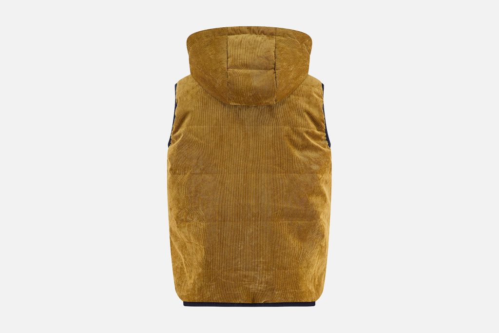 BODYWARMER RIB MUSTARD