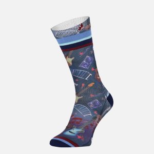 SOCK VARIOUS GUITARS NAVY - Image 1